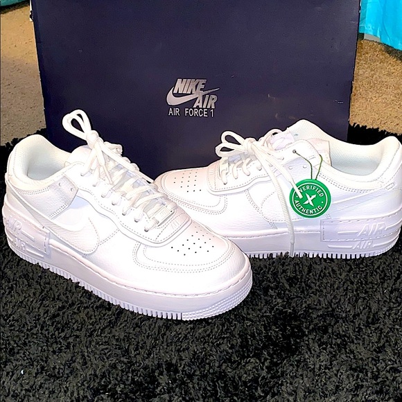 Nike Shoes - Nike Air Force 1 Shadows Triple White (W)